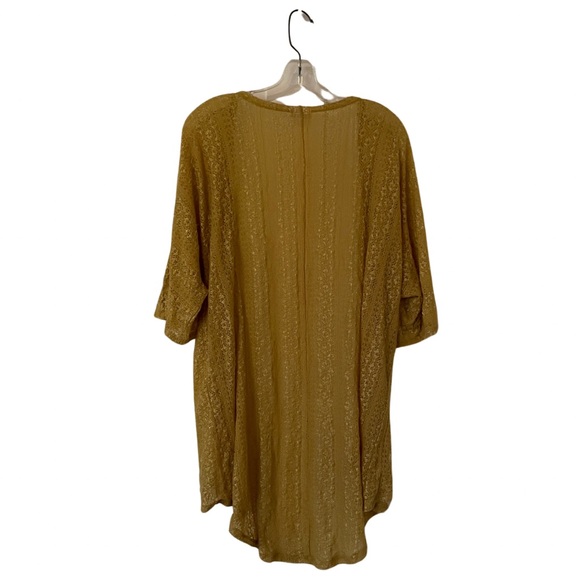 Yellow Gold Lace Light Cardigan Medium - Picture 3 of 5